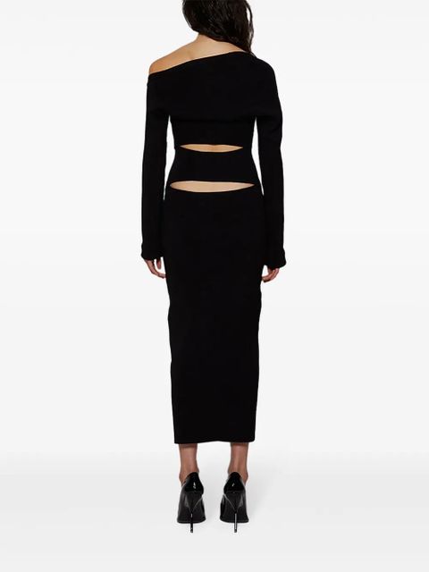 Christopher Esber cut-out knitted dress - Black