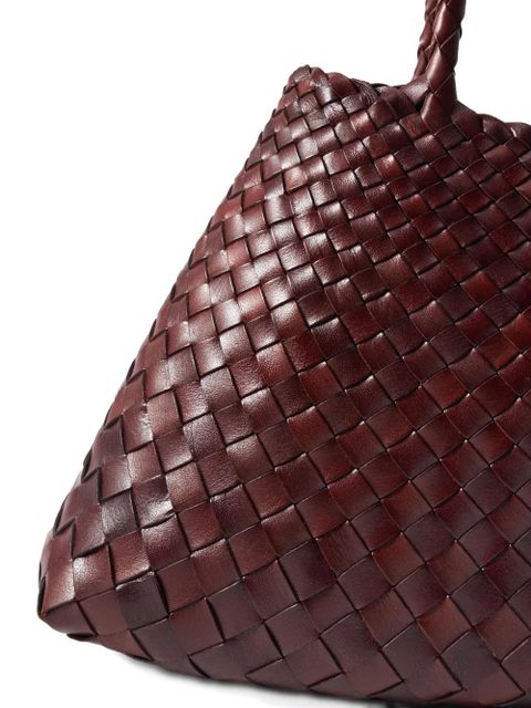 DRAGON DIFFUSION big Santa Croce woven tote bag - Brown