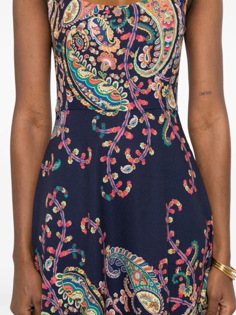 ETRO paisley dress - Blue
