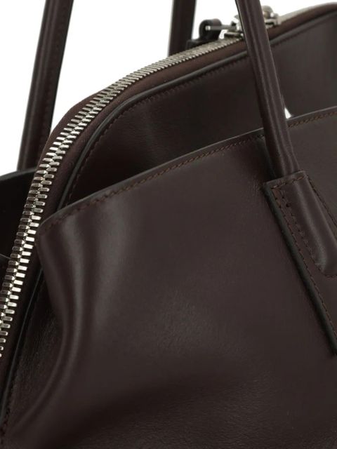 The Attico medium La Passeggiata leather tote bag - Brown - zdjęcie produktu nr 2