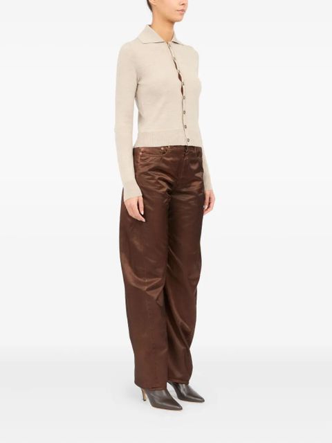 MM6 Maison Margiela spread-collar cardigan - Neutrals