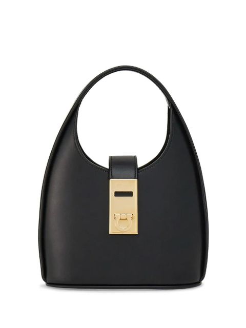 Ferragamo mini Gancini-buckle leather bag - Black - zdjęcie produktu nr 1