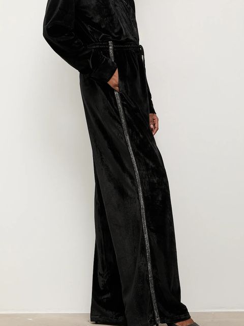 Answear.LAB spodnie damskie kolor czarny szerokie high waist