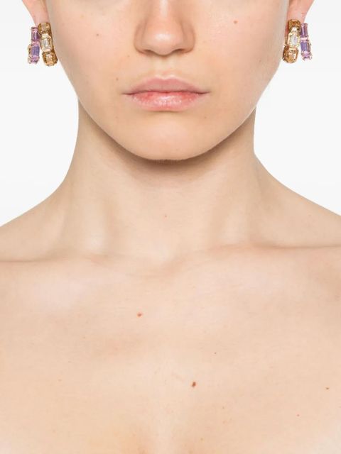 Swarovski Millenia hoop earrings - Gold - zdjęcie produktu nr 2