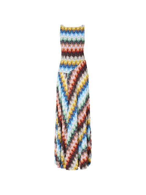 Missoni sleeveless printed maxi dress - Blue - zdjęcie produktu nr 1