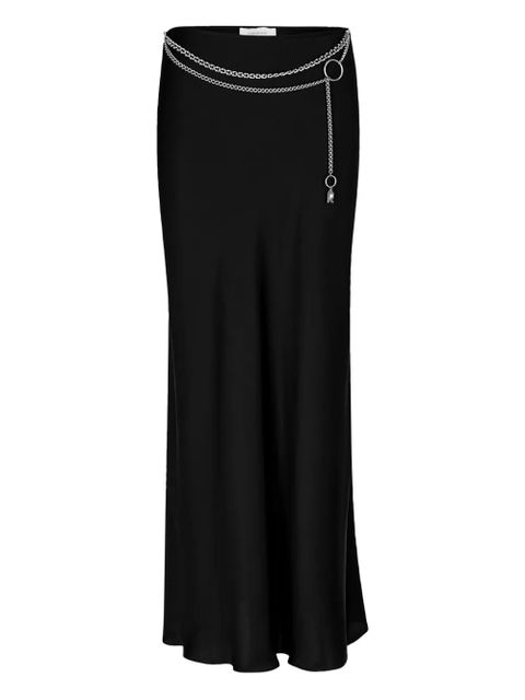 Rabanne chain satin skirt - Black - zdjęcie produktu nr 1