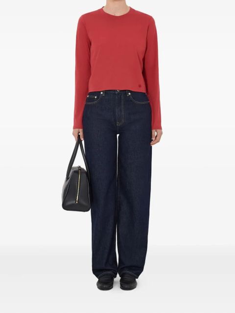 LouLou de Saison Masal Lds embroidered-logo long-sleeve T-shirt - zdjęcie produktu nr 2