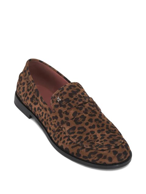 Amina Muaddi Tilda leopard-pattern loafers - Brown - zdjęcie produktu nr 2