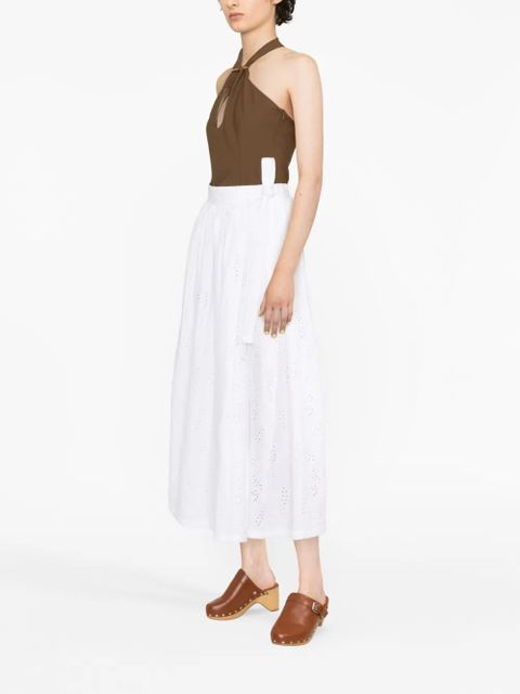 Chloé x ERES Paloma broderie-anglaise skirt - White