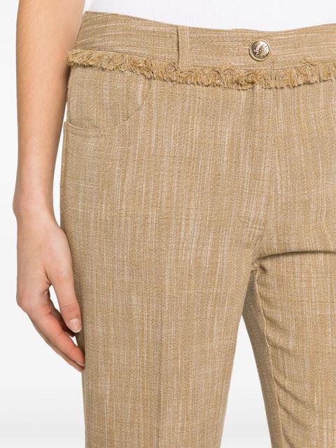 ETRO flared cropped trousers - Brown