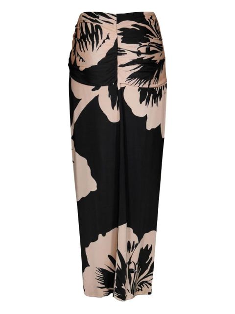 Johanna Ortiz Luminosity floral skirt - Black