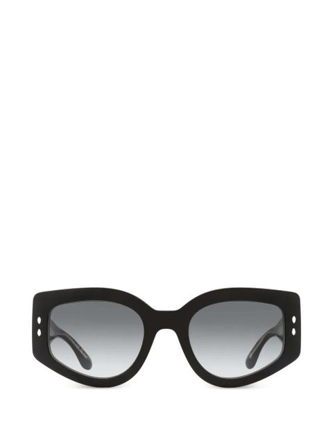 Isabel Marant Eyewear Milly rivet-detail sunglasses - Black - zdjęcie produktu nr 1