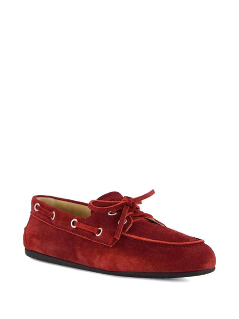 Miu Miu lace-up loafers - Red - zdjęcie produktu nr 2