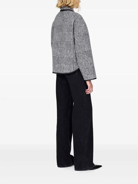 ANINE BING check-pattern jacket - Black - zdjęcie produktu nr 2