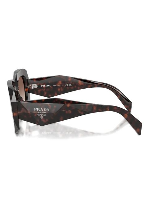 Prada Eyewear Symbole oversized-frame sunglasses - Brown