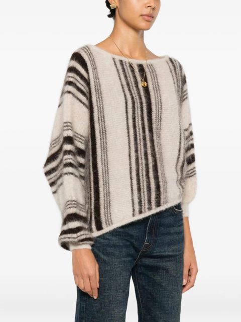 Ba&Sh Suela striped-pattern sweater - Neutrals