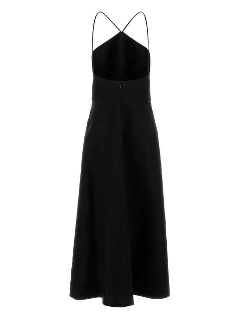 Jil Sander cross-back midi dress - Black - zdjęcie produktu nr 2
