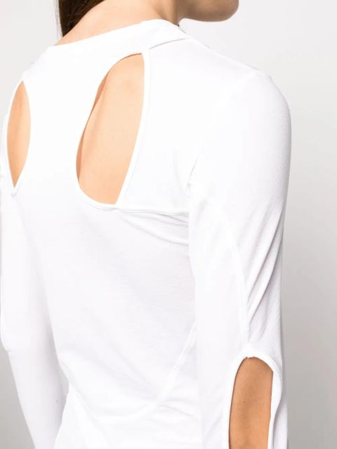 Givenchy cut-out crew-neck T-shirt - White