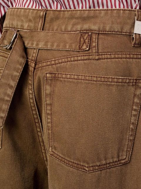 AMI Paris Bermuda cotton shorts - Brown