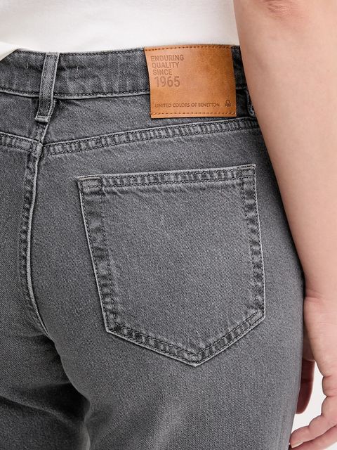 United Colors of Benetton jeansy damskie high waist 4OHWDF02Z