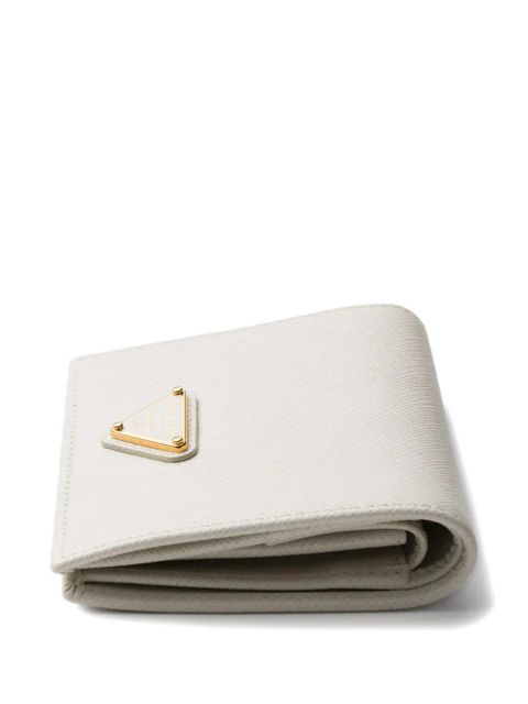 Prada small saffiano leather wallet - Neutrals