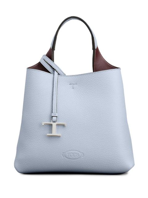 Tod's Timeless leather tote bag - Blue - zdjęcie produktu nr 1