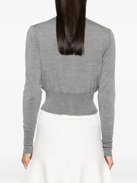 Vivienne Westwood Bea logo-embroidery cardigan - Grey