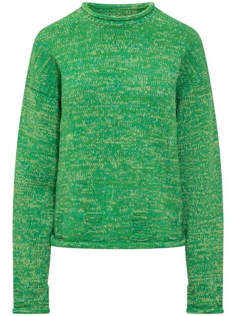 JW Anderson marl-knit sweater - Green - zdjęcie produktu nr 1