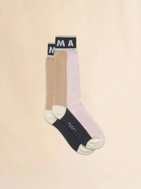 Marni jacquard socks - Pink
