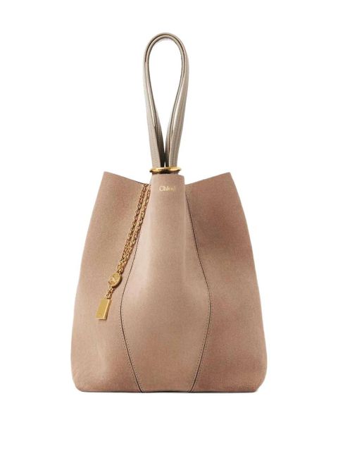 Chloé Spin chain-detail tote bag - Neutrals