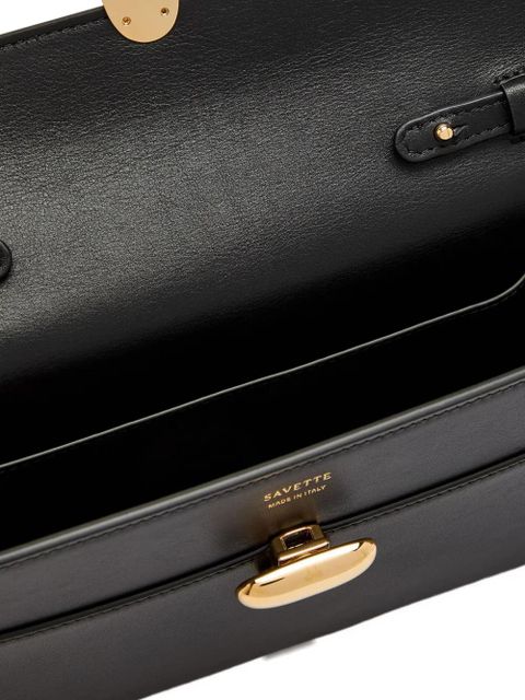 Savette Aymmetry leather shoulder bag - Black - zdjęcie produktu nr 2