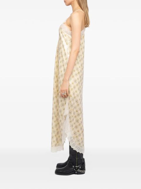 Zadig&Voltaire Ristyl flower midi dress - Neutrals