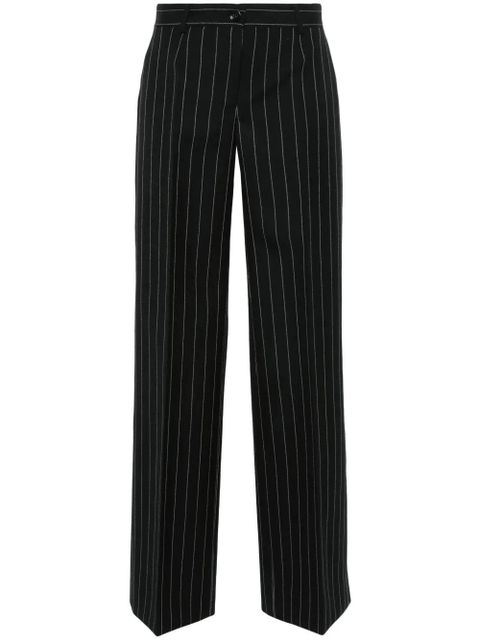 Dolce & Gabbana pinstriped straight-leg trousers - Black - zdjęcie produktu nr 1