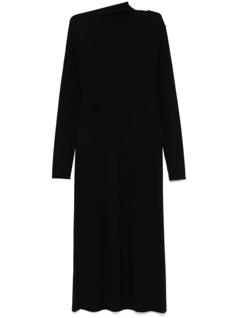 TOTEME draped jersey dress - Black - zdjęcie produktu nr 1