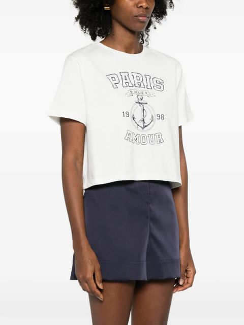 Maje graphic-print T-shirt - White