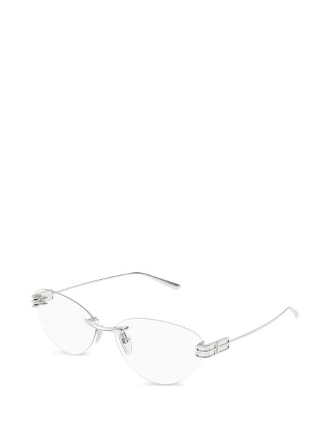 Balenciaga Eyewear rimless glasses - Silver - zdjęcie produktu nr 1