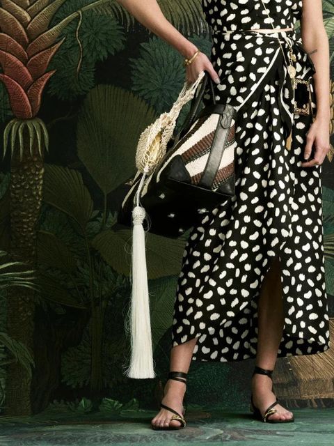 Johanna Ortiz Captivation printed midi skirt - Black