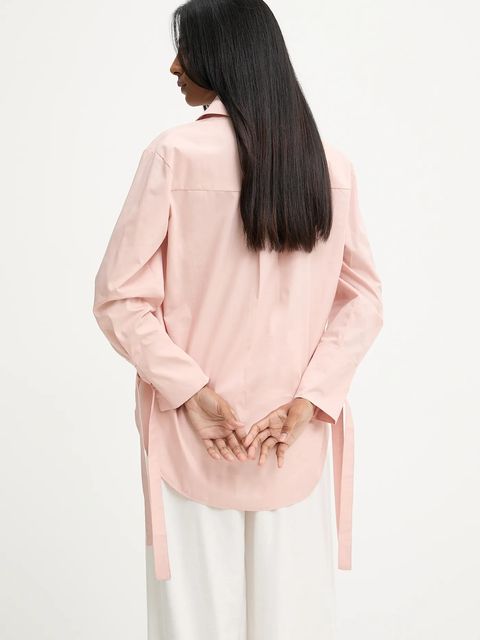 Answear.LAB koszula damska kolor różowy relaxed z kołnierzykiem klasycznym - zdjęcie produktu nr 2