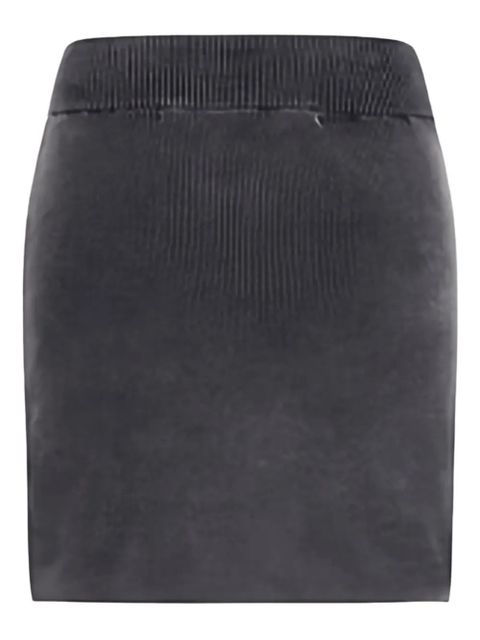Alexander Wang ribbed logo-embossed skirt - Black - zdjęcie produktu nr 1