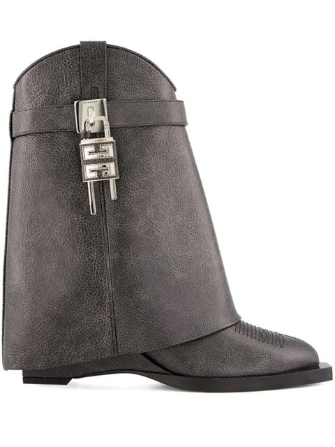 Givenchy Shark Lock Cowboy boots - Black - zdjęcie produktu nr 1