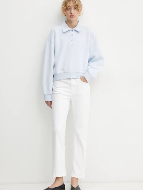 Filippa K bluza damska kolor niebieski gładka 31369