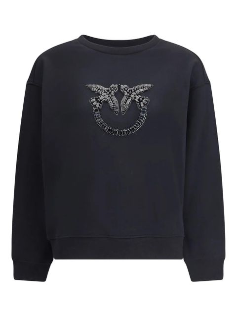 PINKO crystal-embellishment sweatshirt - Black - zdjęcie produktu nr 1