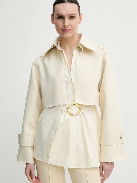 Day Birger et Mikkelsen płaszcz Chapin damski kolor beżowy przejściowy dwurzędowy DAY65243662