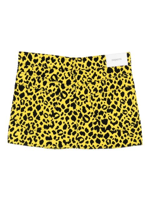 Coperni leopard-print wrap skirt - Yellow - zdjęcie produktu nr 2