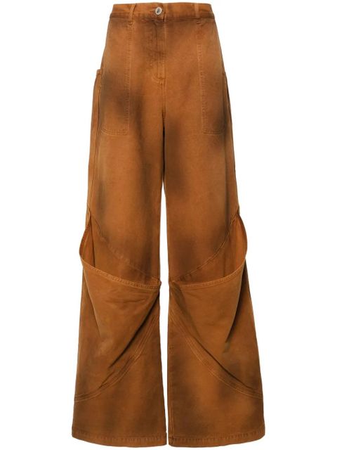 The Attico cotton trousers - Brown - zdjęcie produktu nr 1