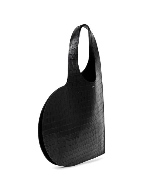 Coperni crocodile-effect heart tote bag - Black - zdjęcie produktu nr 2
