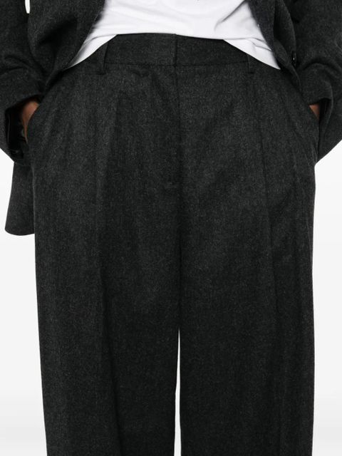 TOTEME double-pleat pants - Black