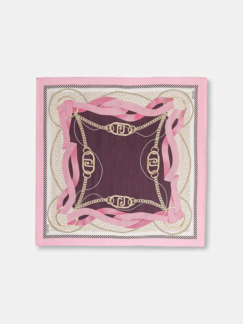 Liu Jo chusta damska kolor różowy wzorzysta 2A6055 T2745 - zdjęcie produktu nr 1