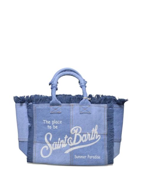 MC2 Saint Barth Colette fringed tote bag - Blue - zdjęcie produktu nr 2
