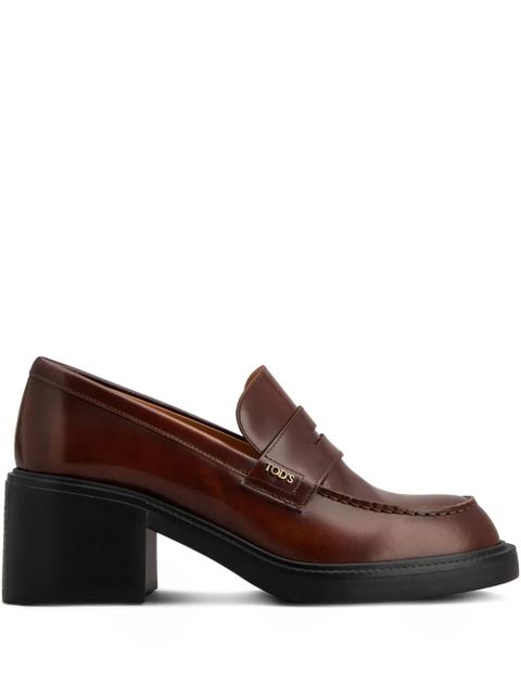 Tod's 60mm leather loafers - Brown - zdjęcie produktu nr 1